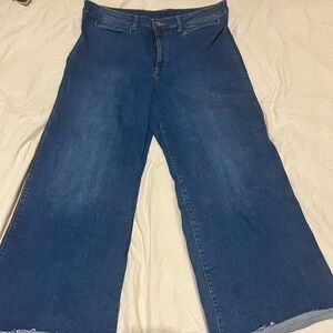 Women's Blue Culotte Jeans